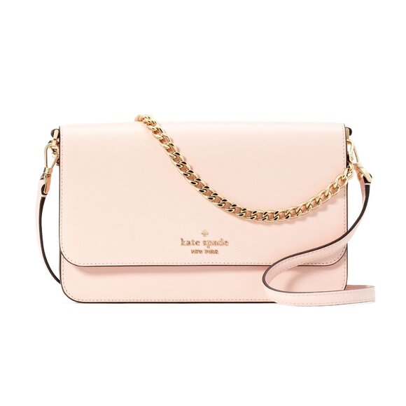 New Kate Spade Madison Medium Flap Convertible Crossbody Conch Pink - Picture 1 of 5